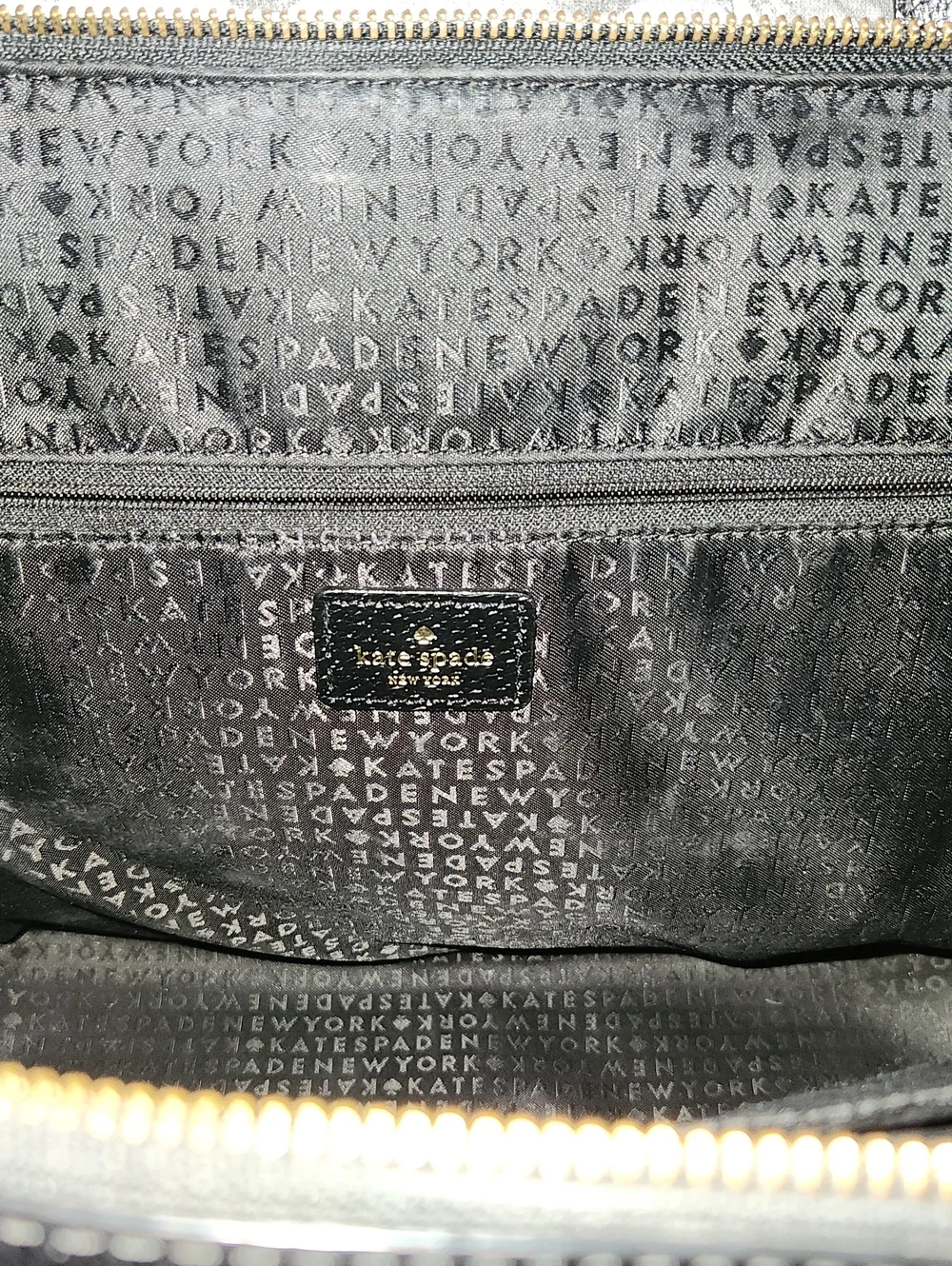 Black Leather Kate Spade Shoulder Bag